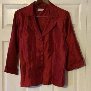 Dress barn red blouse
